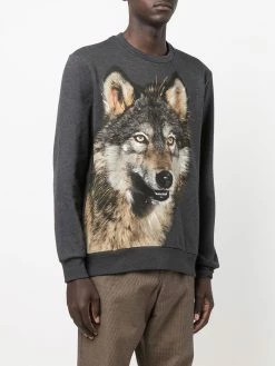 ETRO sweat à imprimé loup
