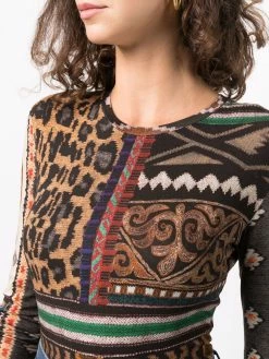 ETRO haut imprimé à manches longues