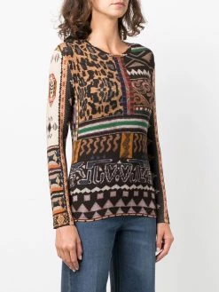 ETRO haut imprimé à manches longues