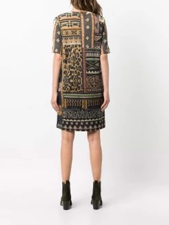 ETRO robe en jersey à imprimé graphique
