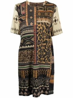 ETRO robe en jersey à imprimé graphique