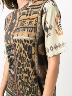 ETRO robe en jersey à imprimé graphique
