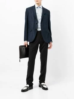 ETRO blazer cintré à simple boutonnage