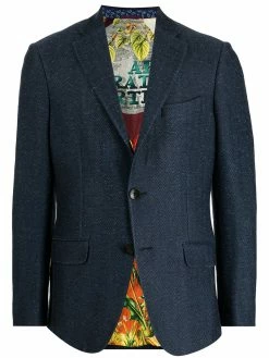 ETRO blazer cintré à simple boutonnage