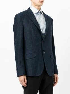 ETRO blazer cintré à simple boutonnage