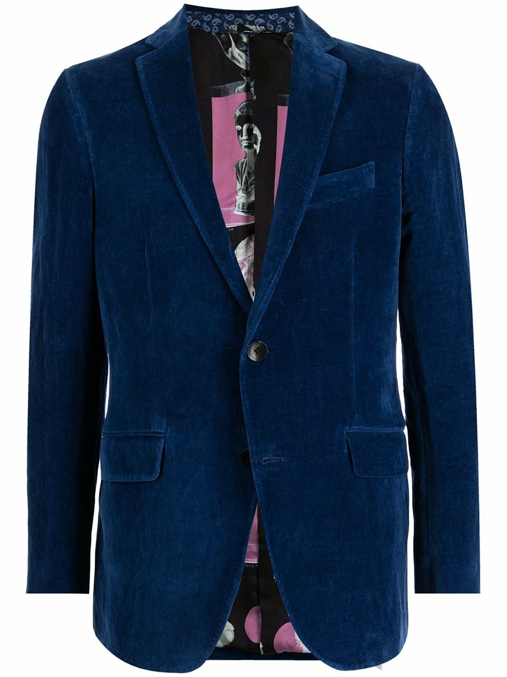 ETRO Prix Accessible Blazer en velours à simple boutonnage blazers homme 1 ETRO blazer en velours à simple boutonnage