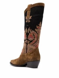 ETRO bottes à motif cachemire
