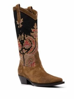 ETRO bottes à motif cachemire