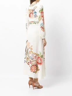 ETRO robe mi-longue à fleurs