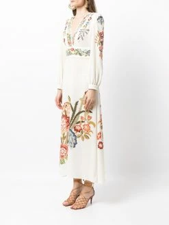 ETRO robe mi-longue à fleurs