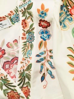 ETRO robe mi-longue à fleurs