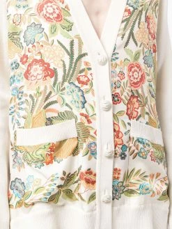 ETRO cardigan à empiècement contrastant