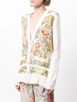 ETRO cardigan à empiècement contrastant