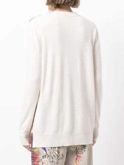 ETRO cardigan à empiècement contrastant