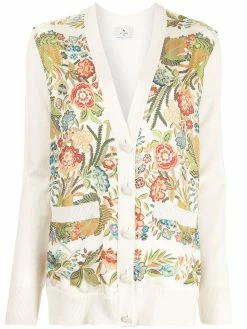 ETRO cardigan à empiècement contrastant