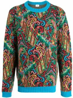 ETRO pull nervuré à motif cachemire