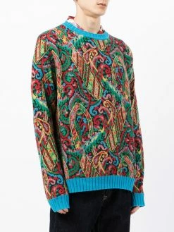 ETRO pull nervuré à motif cachemire
