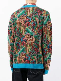 ETRO pull nervuré à motif cachemire