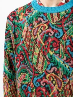 ETRO pull nervuré à motif cachemire