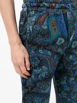 ETRO pantalon de jogging à motif cachemire
