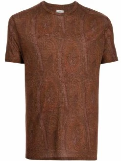ETRO t-shirt à imprimé cachemire