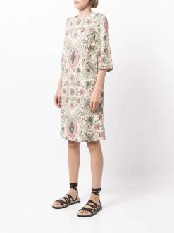 ETRO robe mi-longue à motif cachemire