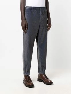 ETRO pantalon slim en velours côtelé