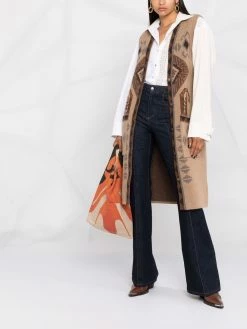 ETRO cardigan sans manches à broderies