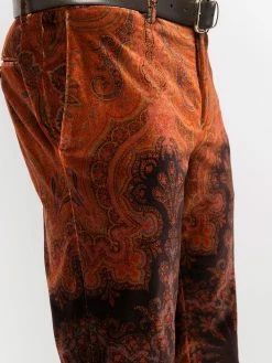 Promos ETRO Pantalon fuselé à motif cachemire pantalons cigarette homme 11 ETRO pantalon fuselé à motif cachemire