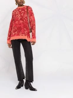 ETRO pull à fleurs en jacquard
