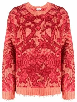 ETRO pull à fleurs en jacquard