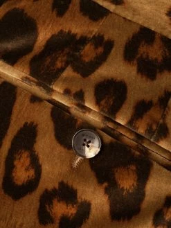 ETRO pantalon droit à imprimé léopard