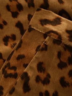 ETRO pantalon droit à imprimé léopard