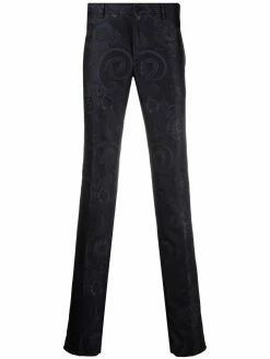 ETRO pantalon droit à motif cachemire