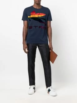 ETRO pantalon droit à motif cachemire