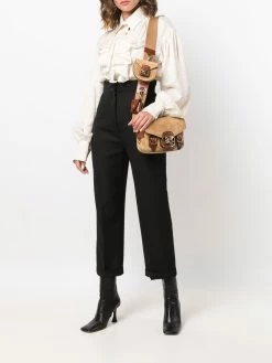 ETRO blouse volantée à imprimé cachemire