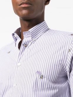 ETRO chemise rayée à imprimé abeille