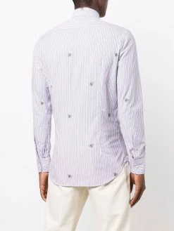 ETRO chemise rayée à imprimé abeille