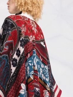 ETRO poncho à imprimé cachemire