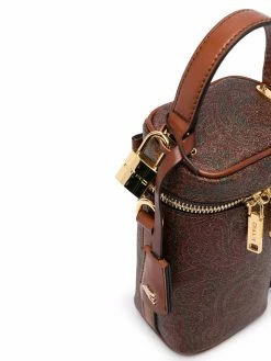 ETRO sac seau à imprimé cachemire