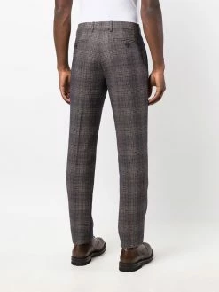 ETRO pantalon droit à carreaux