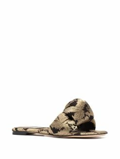 ETRO sandales en cuir à broderies