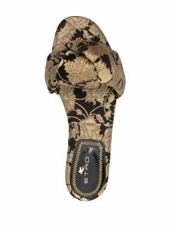 ETRO sandales en cuir à broderies