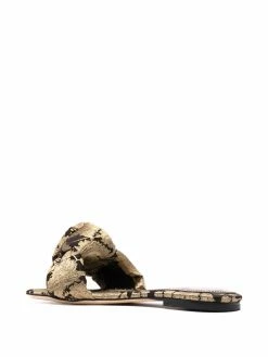 ETRO sandales en cuir à broderies