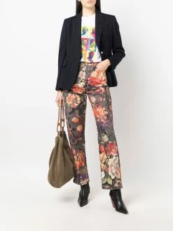 ETRO blazer à fines rayures