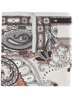 ETRO écharpe en laine mélangée à imprimé géométrique