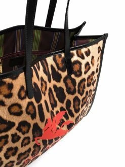 ETRO sac à main à imprimé léopard