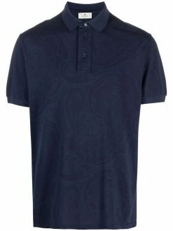 ETRO polo à imprimé cachemire