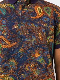 ETRO polo à imprimé cachemire