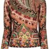 ETRO pull fleuri à motif cachemire